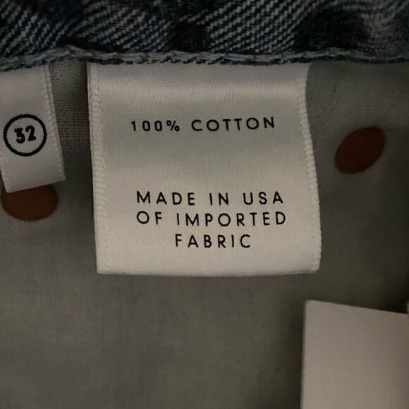 NWT GRLFRND Blaire Leopard Denim Skirt Frayed Hem - Picture 9 of 9